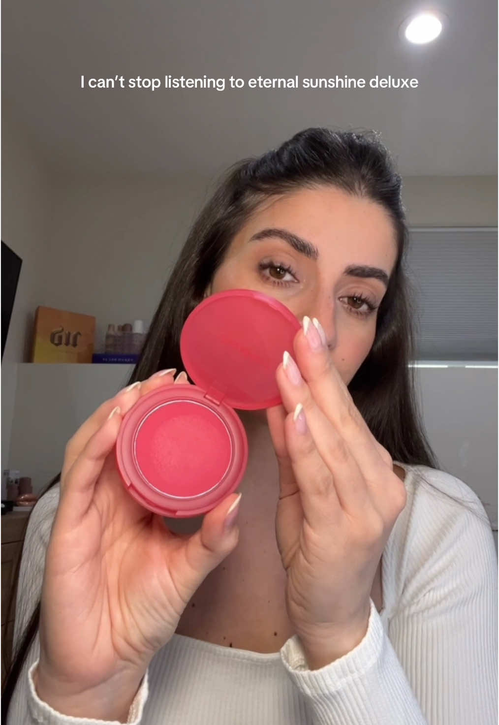 you guys I have eternal sunshine deluxe: brighter days ahead on serioussss repeat 🥹🫶 also how pretty is this new blush from @Rare Beauty  #rarebeauty #rarebeautyblush #newinbeauty #trendingmakeup #softmatteblush #softpinchmattebouncyblush #lawlesslipgloss #makeupforeverendlesscacao 