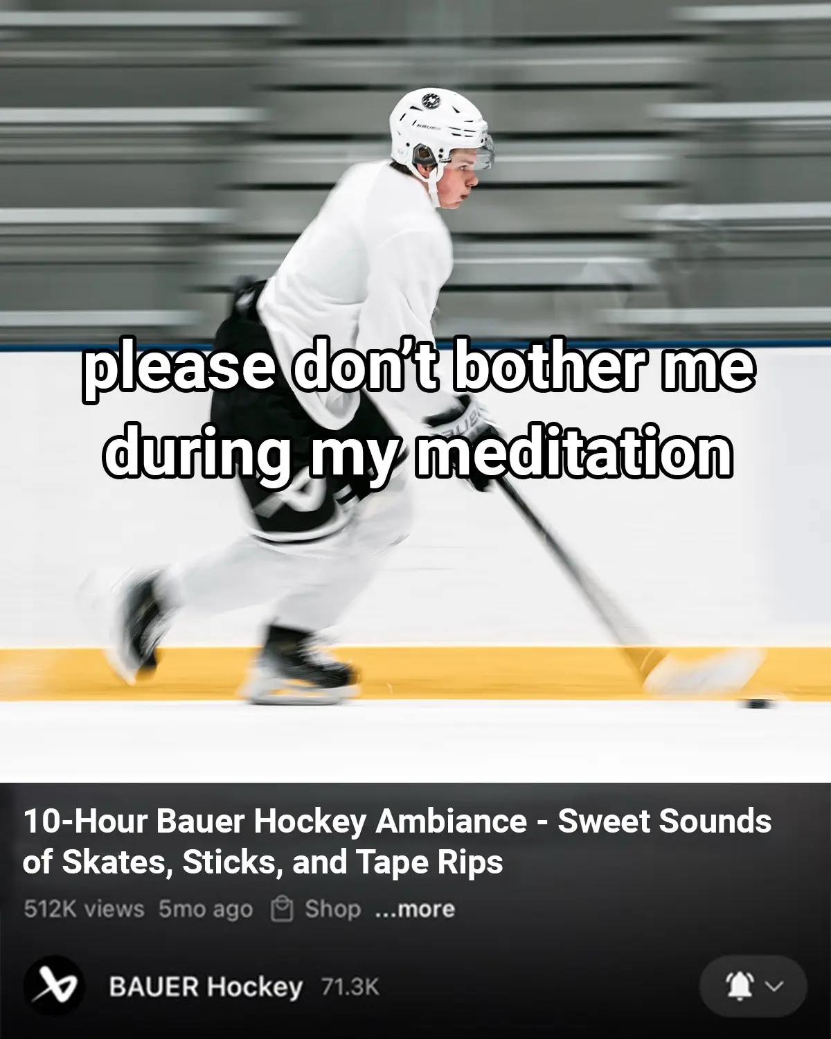 Because truly is anything more relaxing than hockey????  #hockeyASMR #HockeySounds 