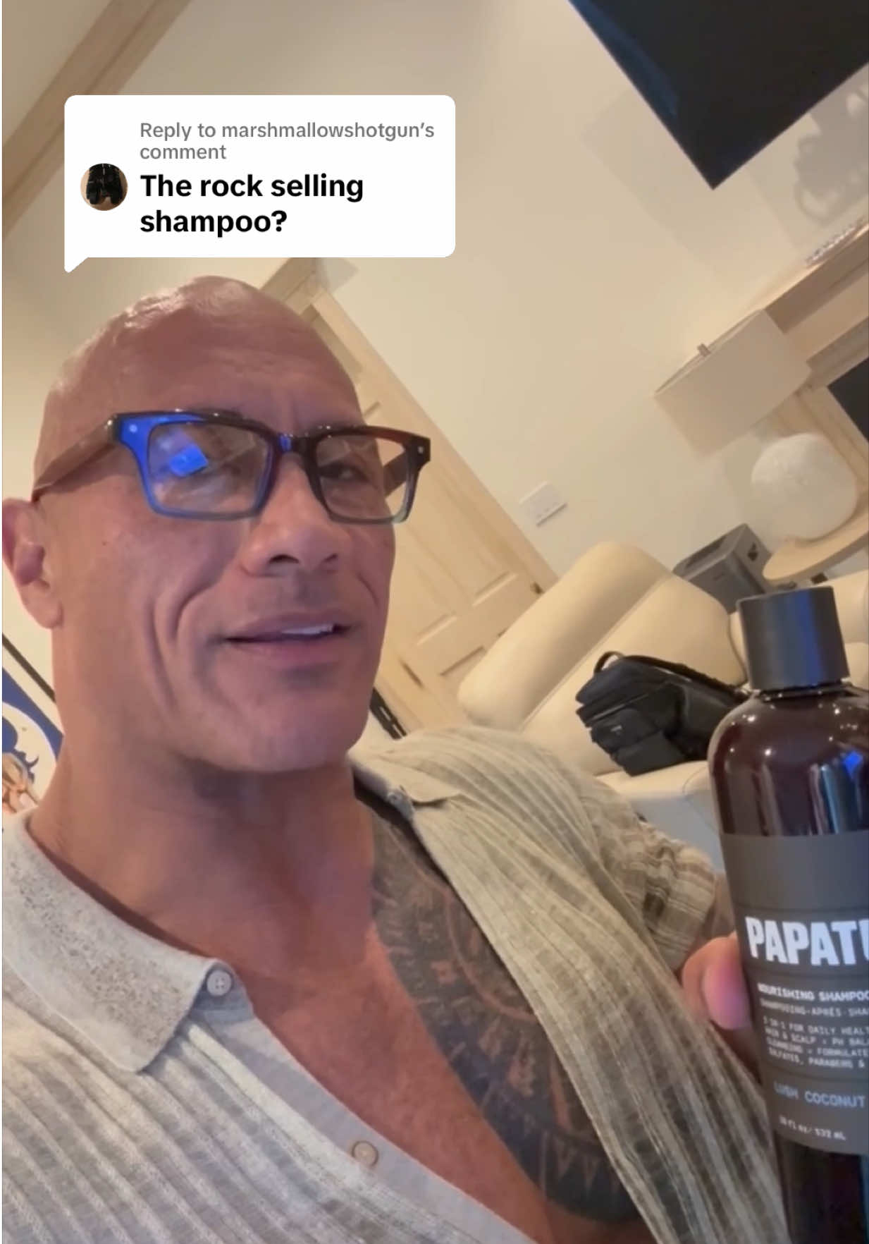 Replying to @marshmallowshotgun You MF’s are funny 😂👏🏾👏🏾 I may not have hair (by CHOICE!:) but YOU do.  Now shut up and enjoy your shampoo + conditioner! 🤣🫧🚿  @Papatui #takebettercare 