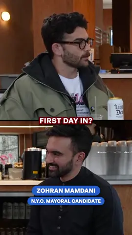 flew to ny to sit down with mayoral candidate Zohran Mamdani #hasanabi #zohran #zohranmamdani 