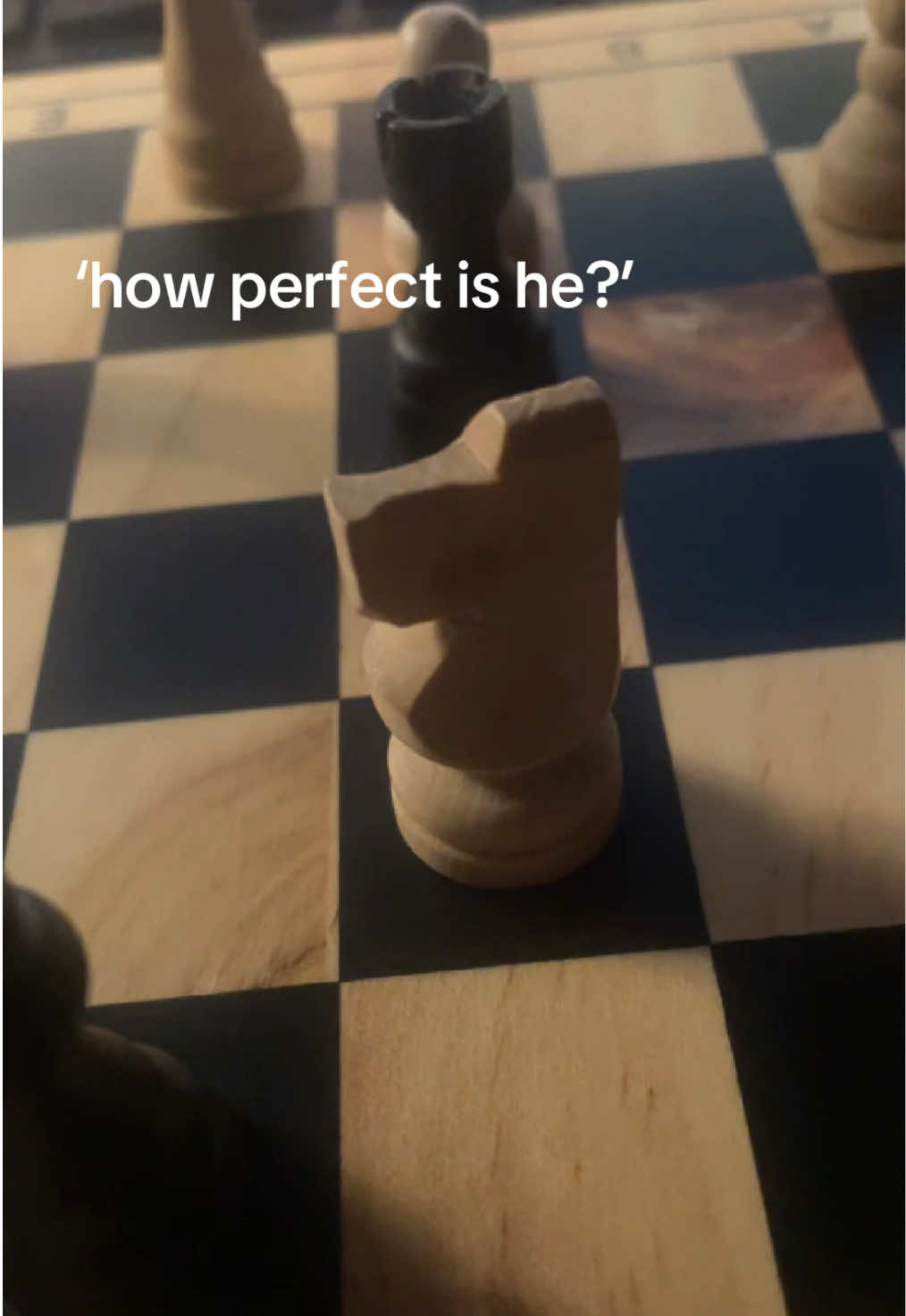 ‘he is perfect, but i can still loose him’ (not an actual game i just wanted to set up a german fork for this video) #mysterious #xyzabc #realshi #him #fyp #chess #germanfork #highelo 