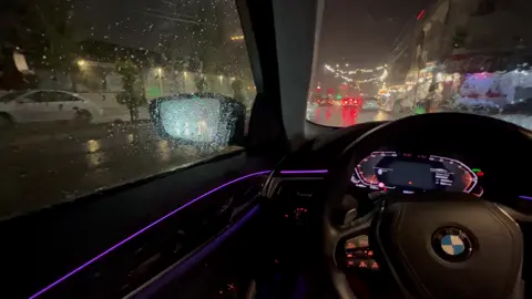 #night #bmw #rain #duhok #iraq #winter #romantic 