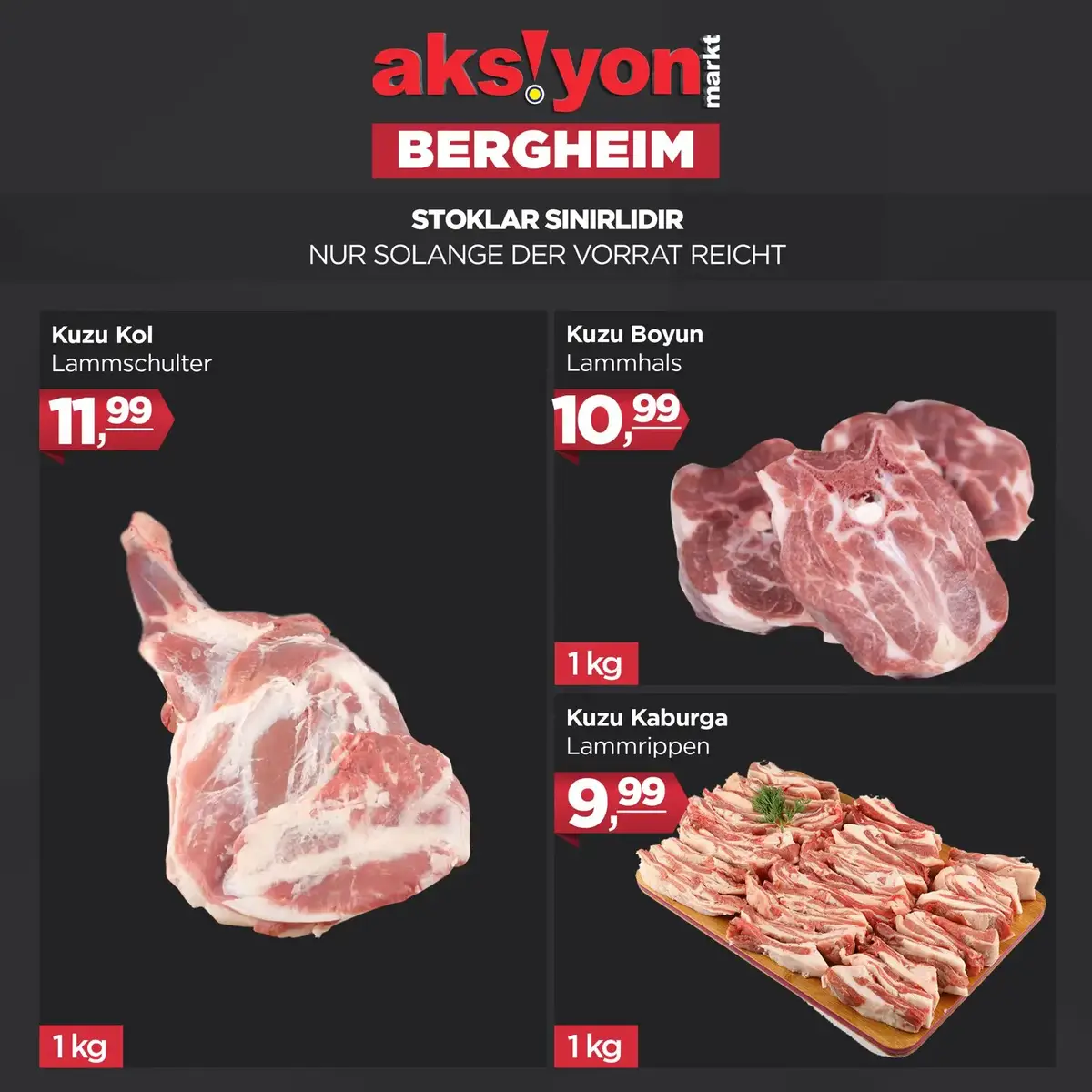 Ab diesen Dienstag solange der Vorrat reicht