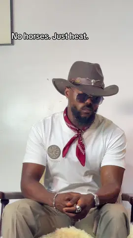 Not your regular cowboy—this one walks into the room and the room adjusts. •	#OutfitChallenge #westerndrip #western  #cowboy  #OutfitChallenge #30DayOutfitChallenge #StyleChallenge #DayX #CowboyStyle #WesternDrip #DenimOnDenim #BandanaStyle #MensFashion #OOTD #FashionTok #NigerianStyle #NaijaFashion #StyledByMe