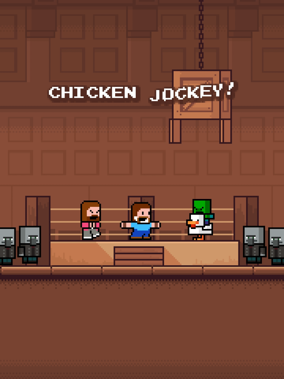 Chicken Jockey! ⛏️ @Minecraft @A Minecraft Movie @Jack Black #Minecraft #pixelart #chickenjockey 