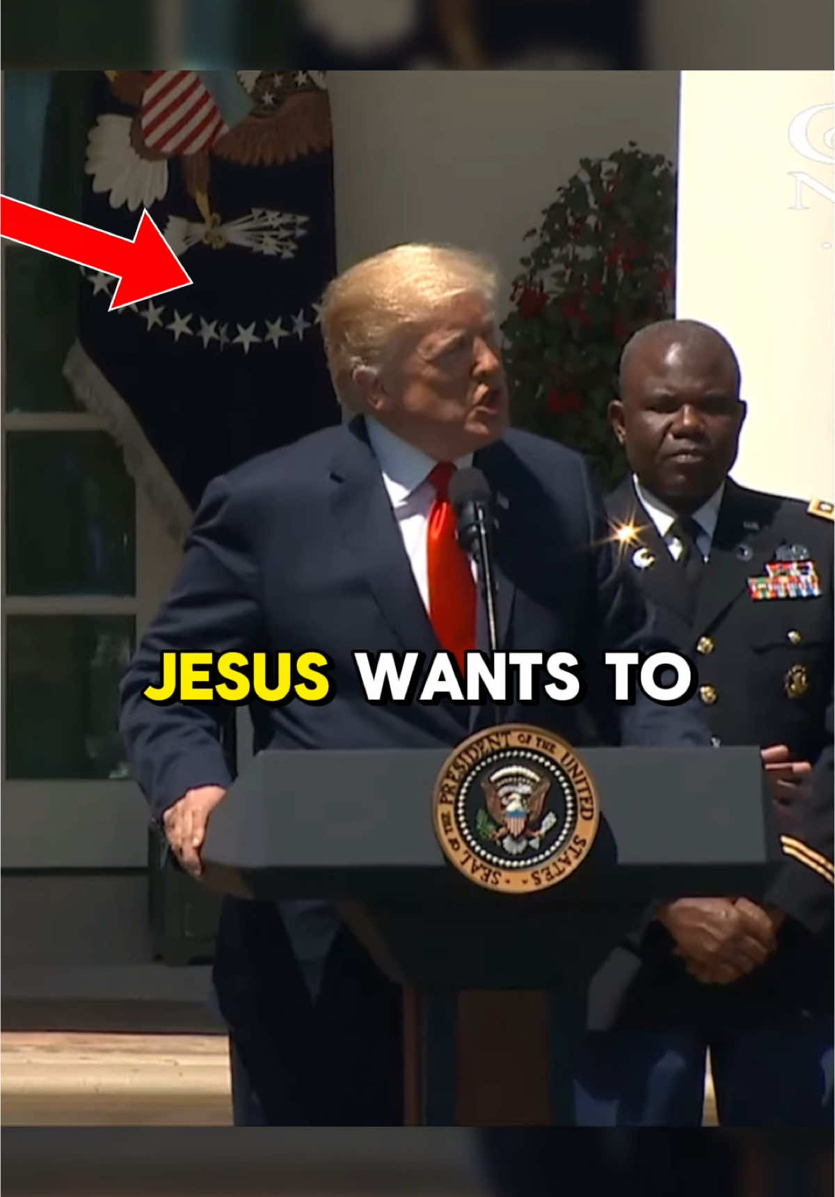 President Donald Trump talks about Jesus! 🤯 #donaldtrump #jesus #christiantiktok #god #fyp 