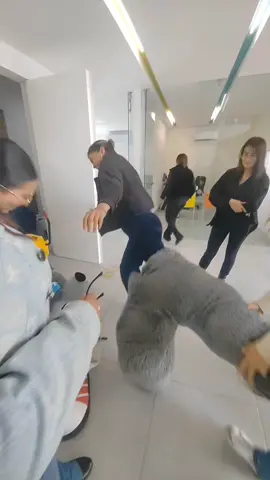 Probandose la botarga de la mascota escolar jajaja #UAD #fyp #mascota 