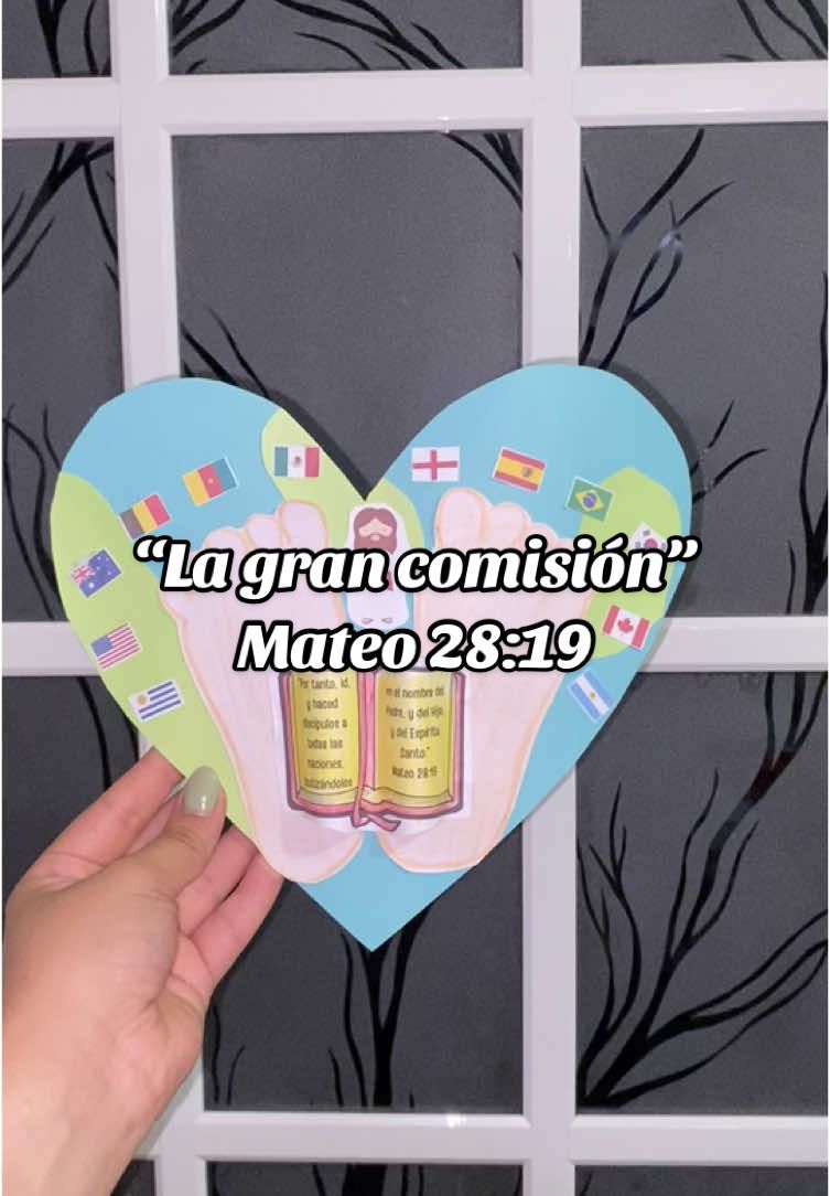 “La gran comisión” Mateo 28:19 #jesusteama #escueladominicaldeniños #jesucristoesrey #manualidades #niños #iglesiacristiana #diosesbueno #discipulosdejesus 