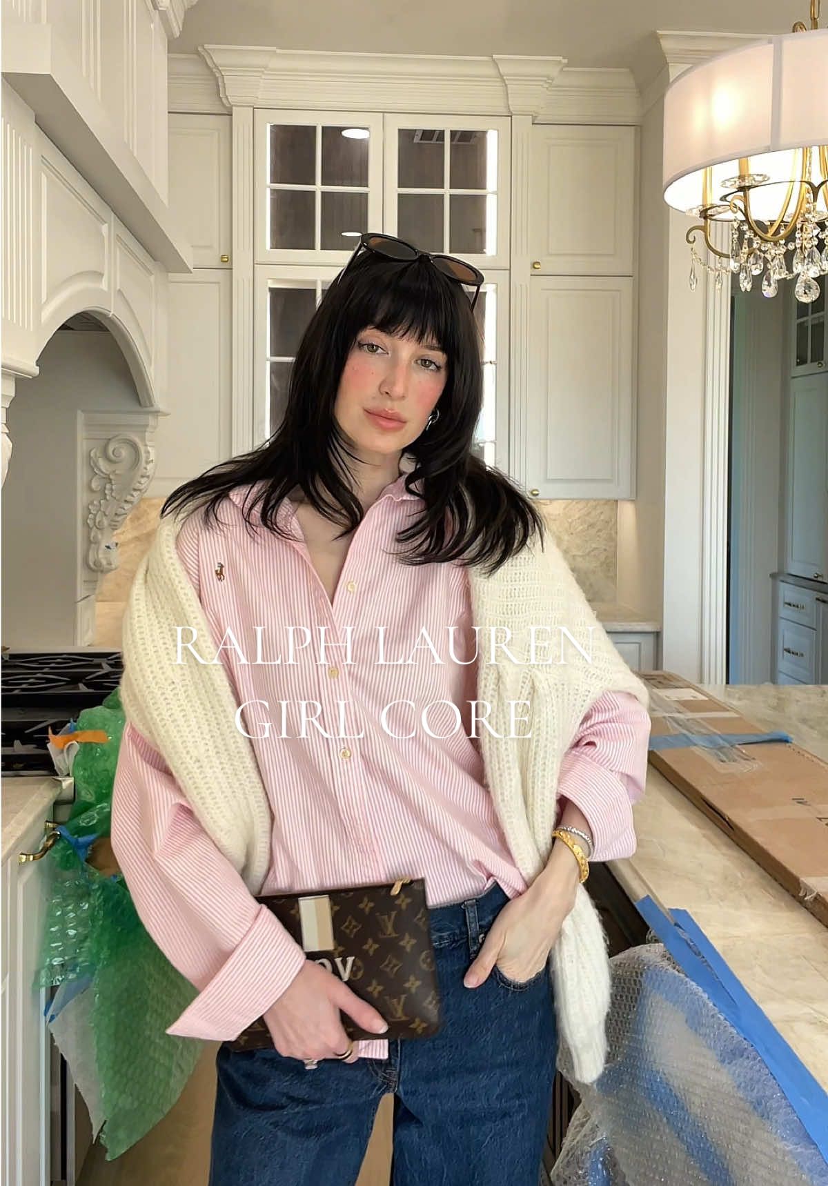 she’s a Ralph Lauren girl 🐎           also I had to wear my pink striped button down to celebrate my mom being 20 years breast cancer free today!! 🥹🩷 @Ralph Lauren #ralphlaurenaesthetic #classystyle #feminineoutfits #classy #outfitinspo #OOTD #ralphlauren #outfitideas #oldmoneyaesthetic #poloralphlauren #fashion 