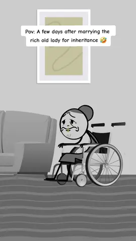 A few days after marrying the rich old lady for inheritance 🤣 #blockblast #fyp #viral #foryou #relatable #jokes #meme #comic #animation #funny #Relationship #money #grandma #comedy 