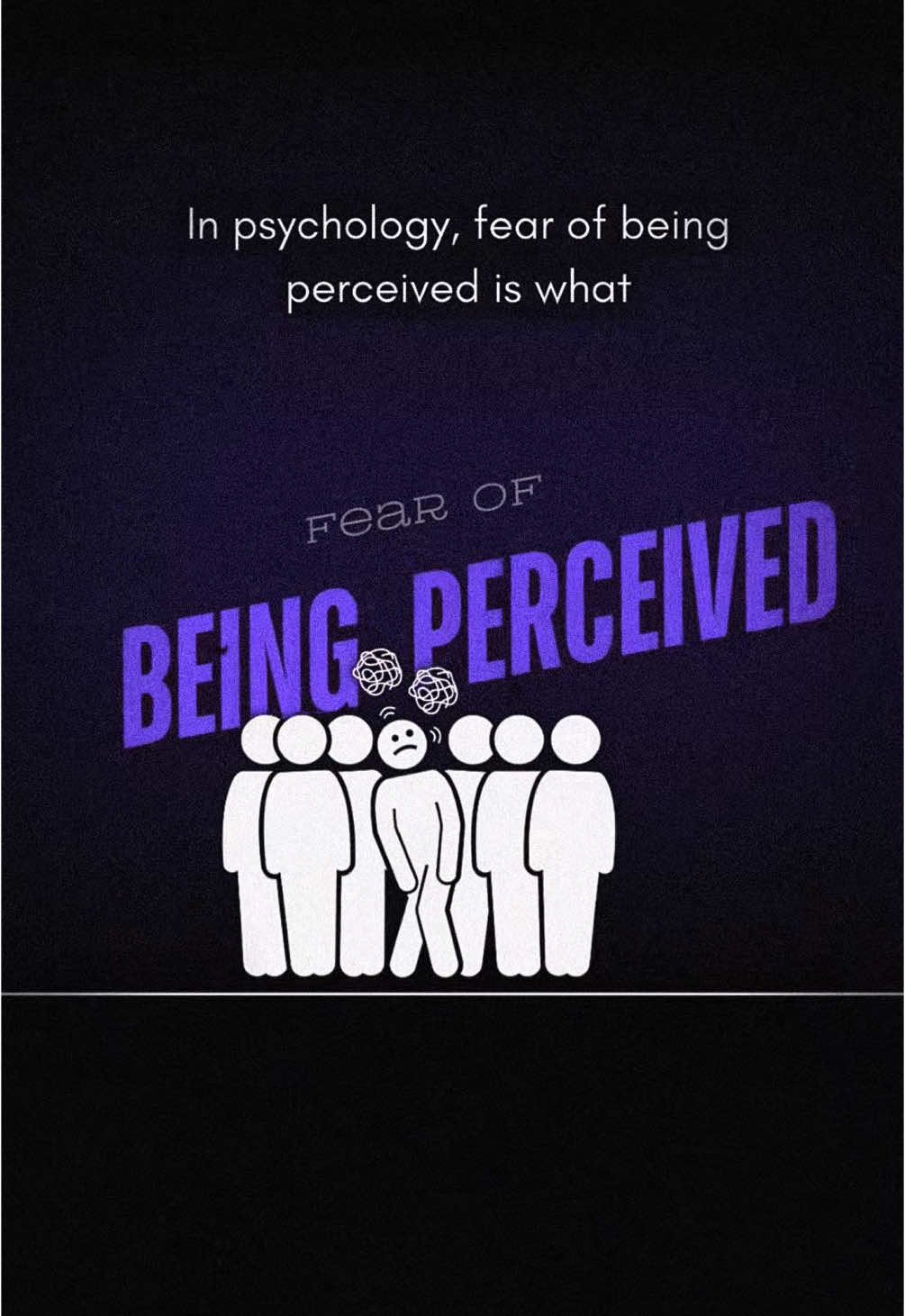 What is fear of being perceived? Watch till the end to find out how to deal with it. #mentahealth #psychology #HealingJourney #SelfGrowth #emotions #selfawareness #personality #EduTok #familytrauma 
