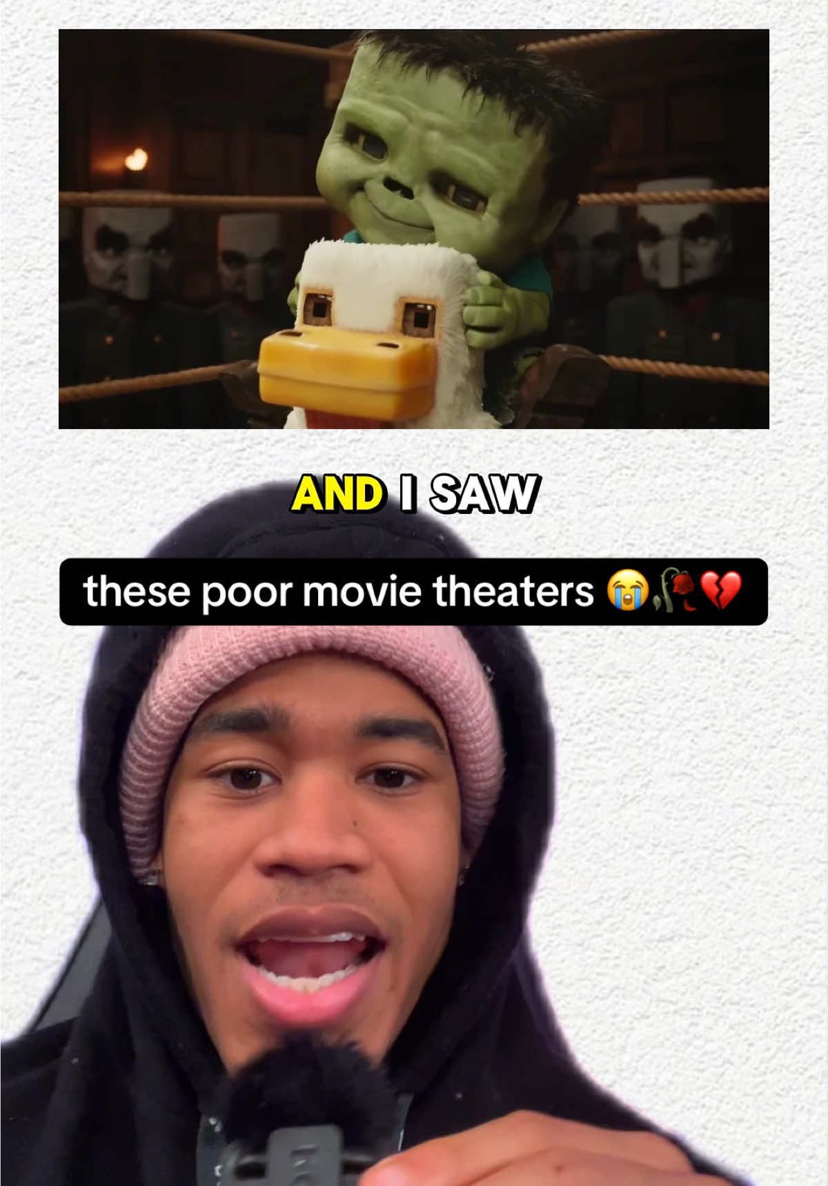 minecraft fans are a different breed 😭💔🥀 poor movie theaters bro 💀😭 #Minecraft #chickenjockey #minecraftmovie #minecraftmemes #jackblack #flintandsteel 
