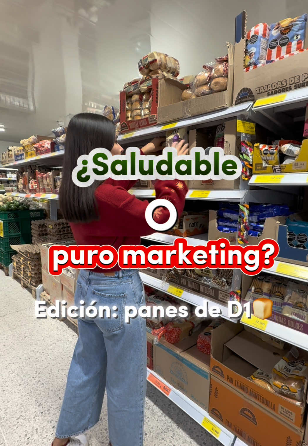 ¿Saludable o puro marketing? 🥖 Fui a revisar los panes del D1 y encontré varias sorpresas. Uno dice “integral” pero tiene azúcar y colorante... otro presume semillas, pero en cantidades mínimas. Y uno, aunque no es perfecto, sí es la mejor opción del grupo 👀✨ ⚠️ No todo lo “multigrano” o “artesanal” es lo que parece. Al final te dejo la opción más saludable que encontré y te pregunto... 👇 ¿Prefieres pan integral o multigranos? ¿Y cuál es tu favorito saludable? #saludable #nutricion #comidareal #pan #mercadosaludable  #creatorsearchinsights 