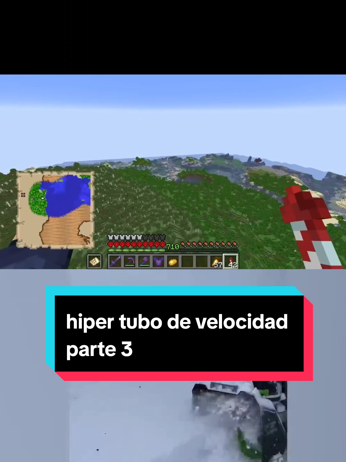 construiré una manera de viajar más rápido 🚅 en Minecraft (HIPER TUBO) Parte 2...... las demás partes en mi perfil  no te olvides de seguirme para más contenido... y dale like si te gusta 😘