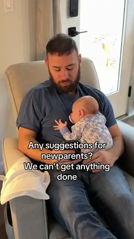 How do we keep her content by herself for more then a few minutes?? Please Help😭#newborn #baby #babytok 