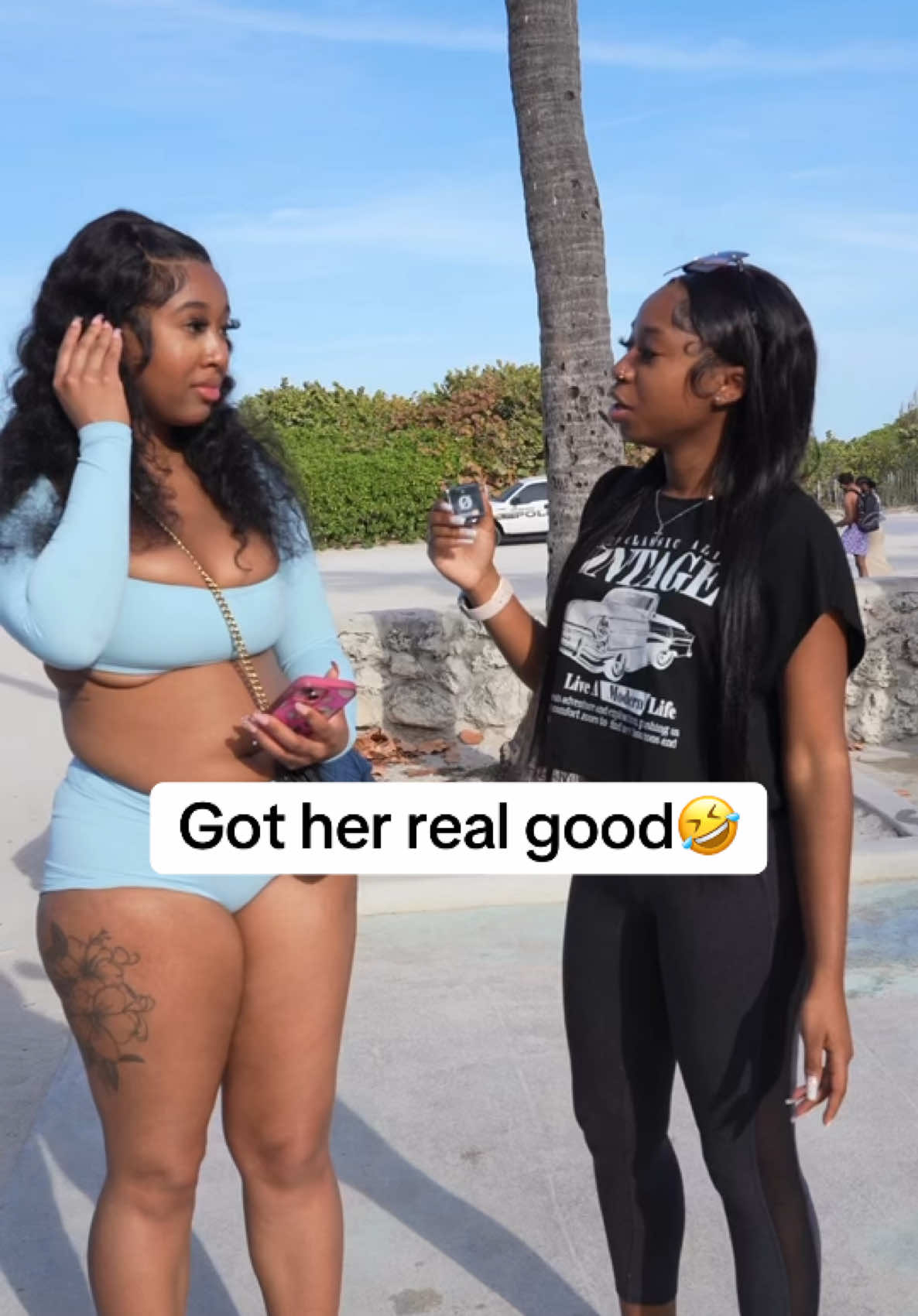 Got her real good 🤣 #fypシ #publicinterview #brainteaser #viral_video #blowup? #trickquestions #lifewnini 