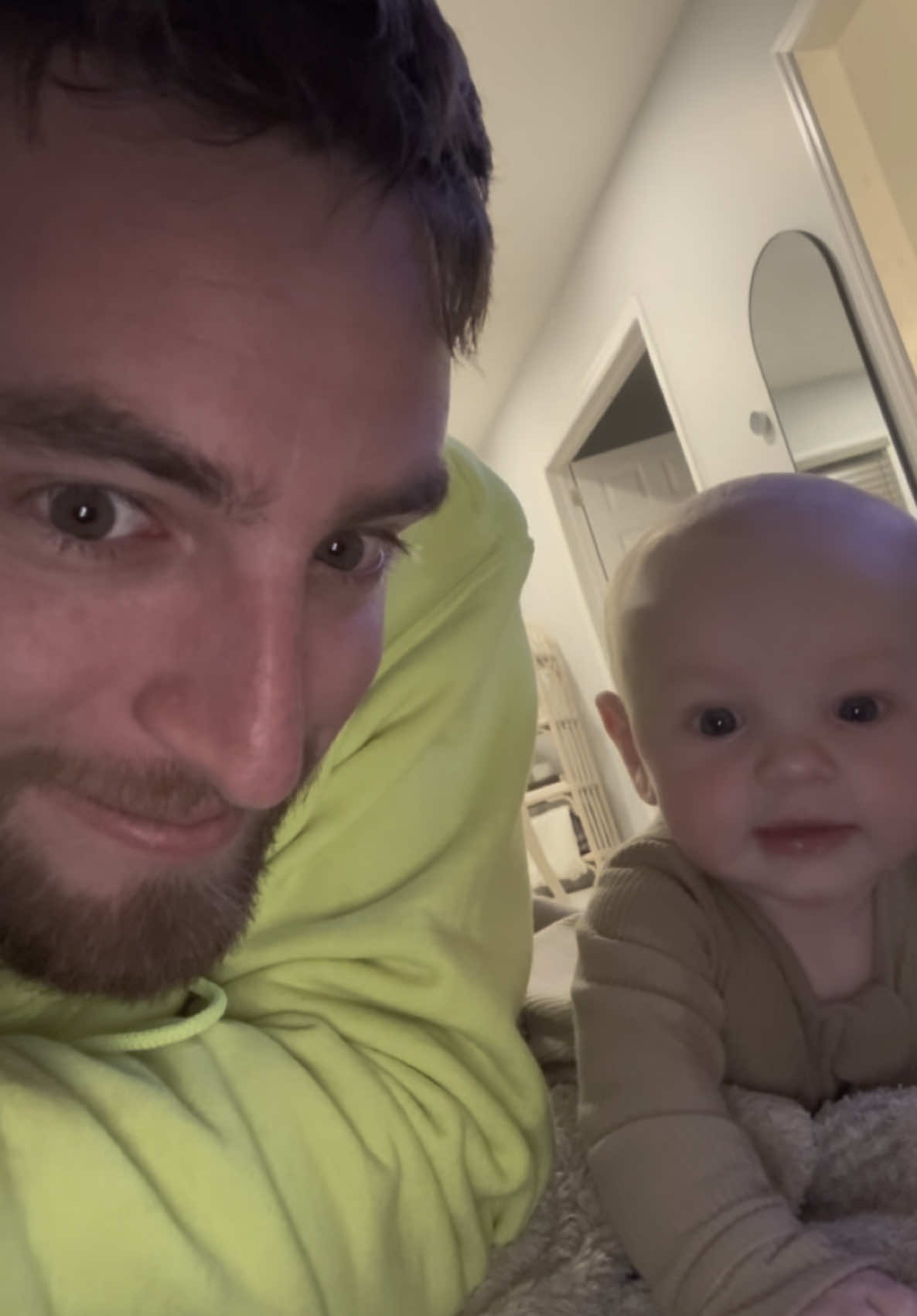 I spend every single second with him and he says dada first !!! at 5 months old ??? 🤯😀🧐 #fyp #mom #dadsoftiktok #family #babiesoftiktok #sahm #milestone #babyboy 