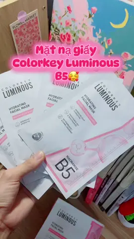 Mặt nạ giấy Colorkey 🥰 dưỡng ẩm trắng da . Chéo Fl với mình nha 😍#xuhuong #xh #tuongtac #xaykenhtiktok #matna #matnagiay #trangda #b5 #unboxing #unboxingvideo #tiktok #cheofl 