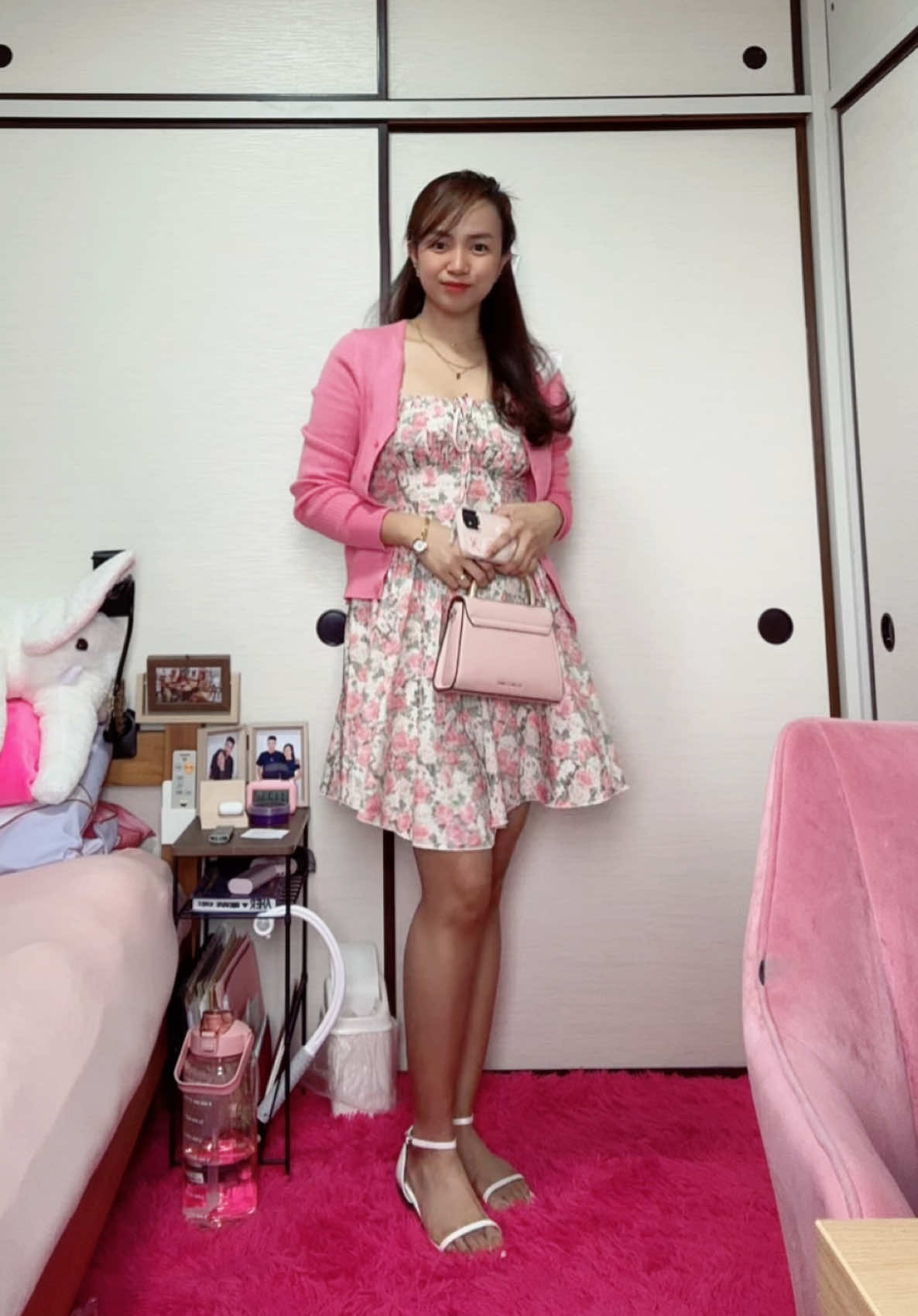 Imagine I'm your date during Springtime and we're dating under a beautiful Sakura Tree. 🌸 (Eme🙈) #outfitideas #sakuraseason #cherryblossom #springtime #hanami #japan2025 #fyp 