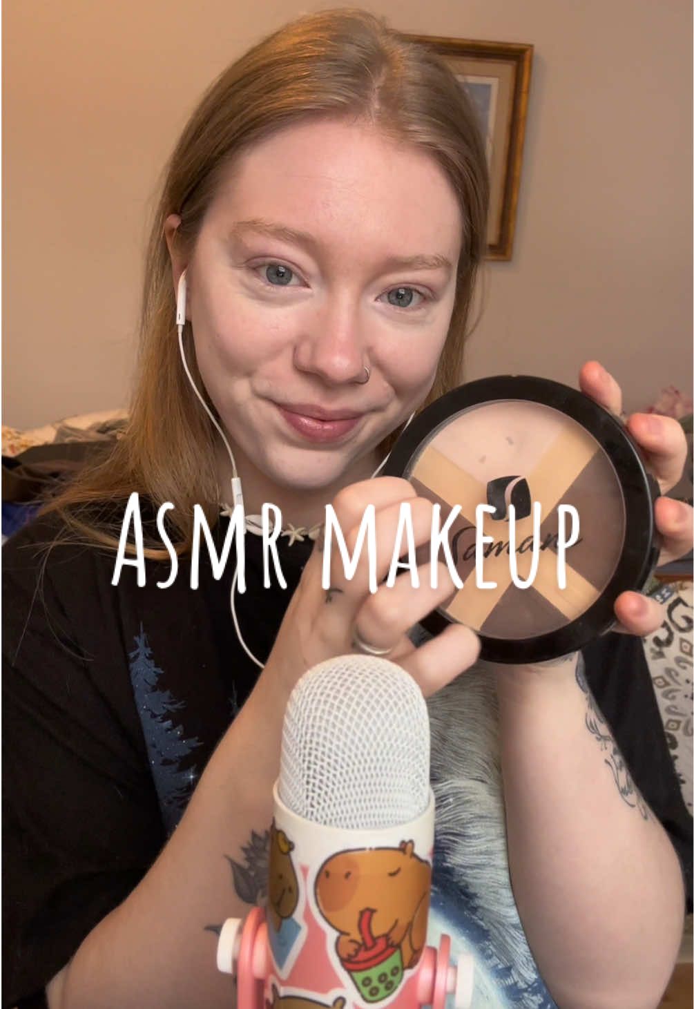 Doing an ASMR makeup today!✨ #ASMR #asmrsound #asmrrelax #asmrtapping #asmrsounds 