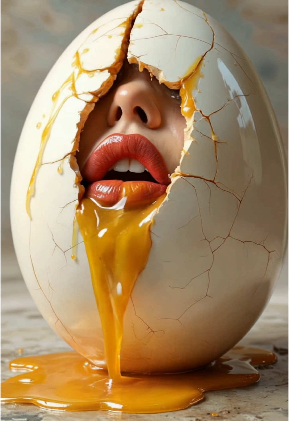 Human merged with eggs? 🥚🍳#egg #ai #aiart #aicommunity 