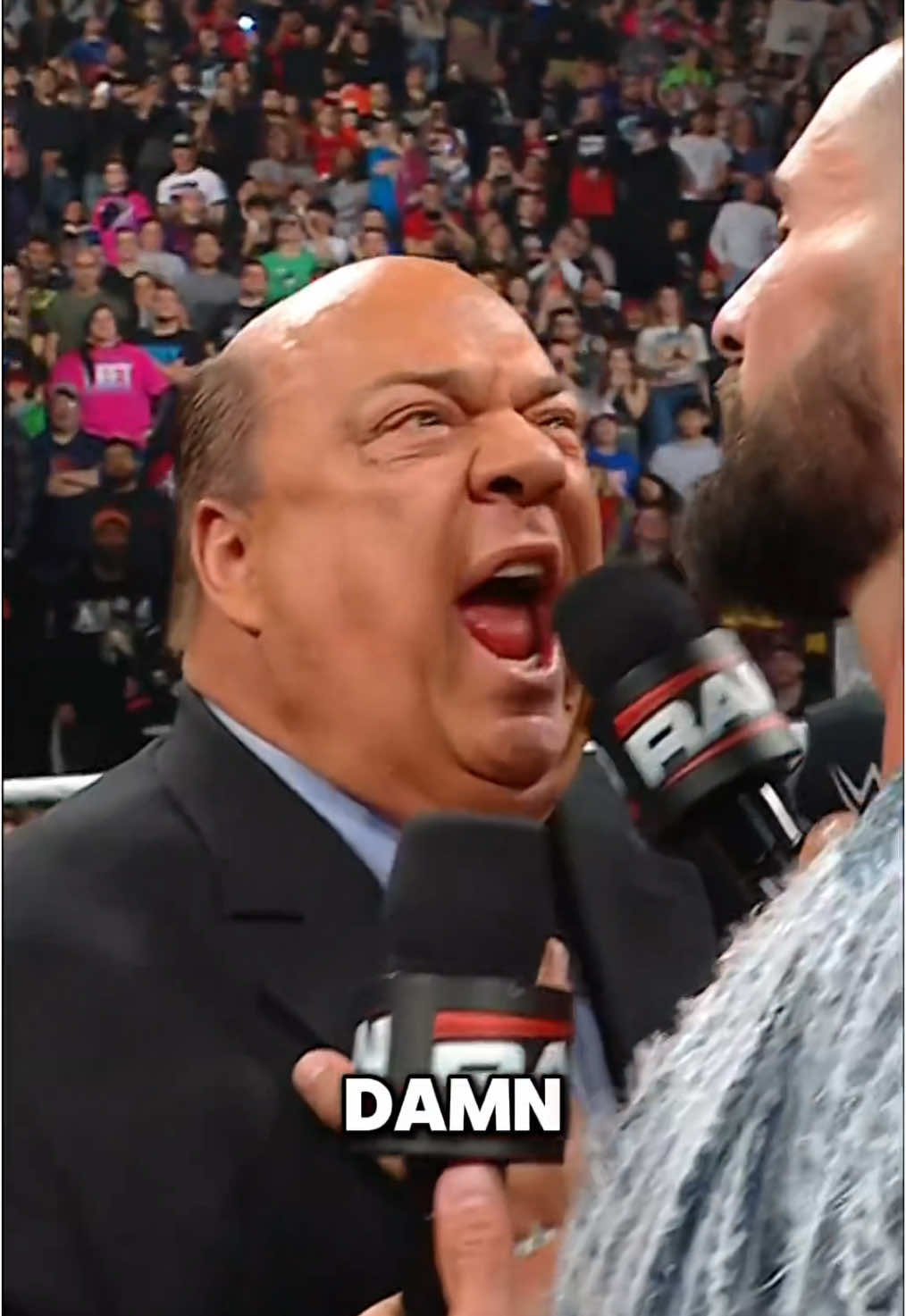 DON’T PUT YOUR HANDS ON HIM 🤬🤬🤬 #WWE #PaulHeyman #SethRollins #CMPunk