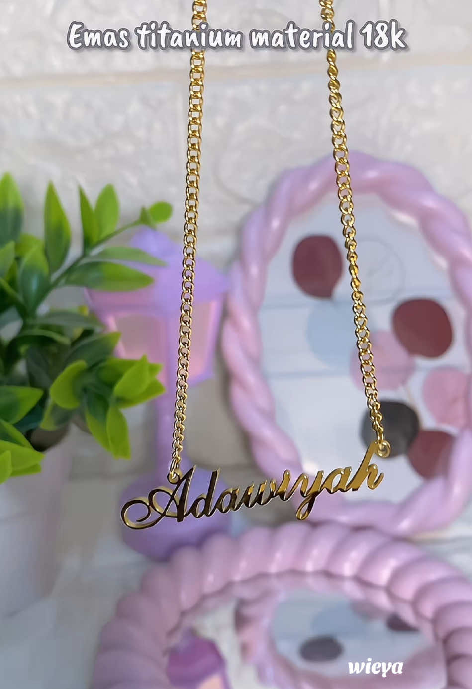 #rantaileher #titanium #rantaileher #ukirannama #liveshop #live #rantailehercantik #18k 