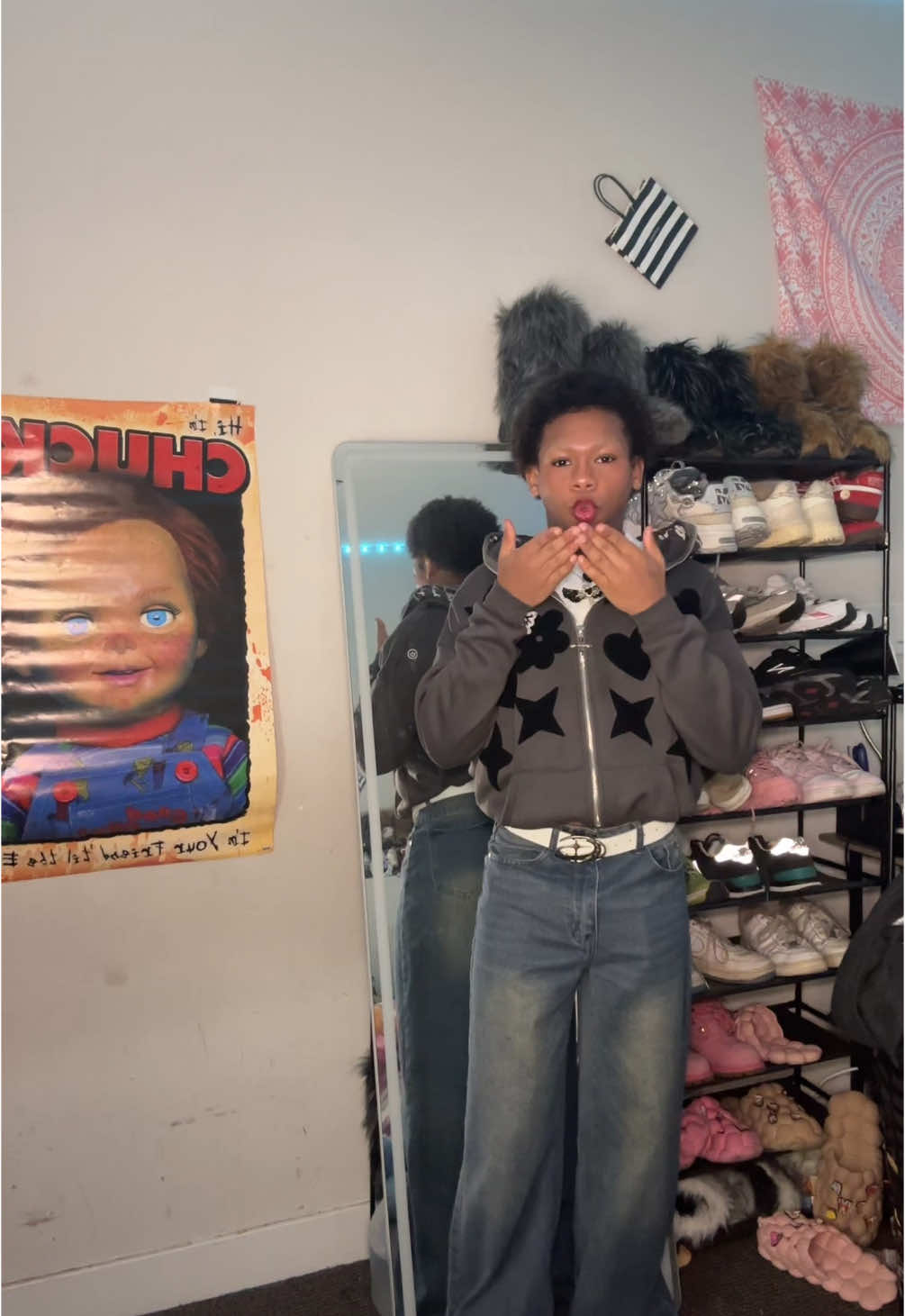 Giving boy #gdwm #school #grwmmakeup 