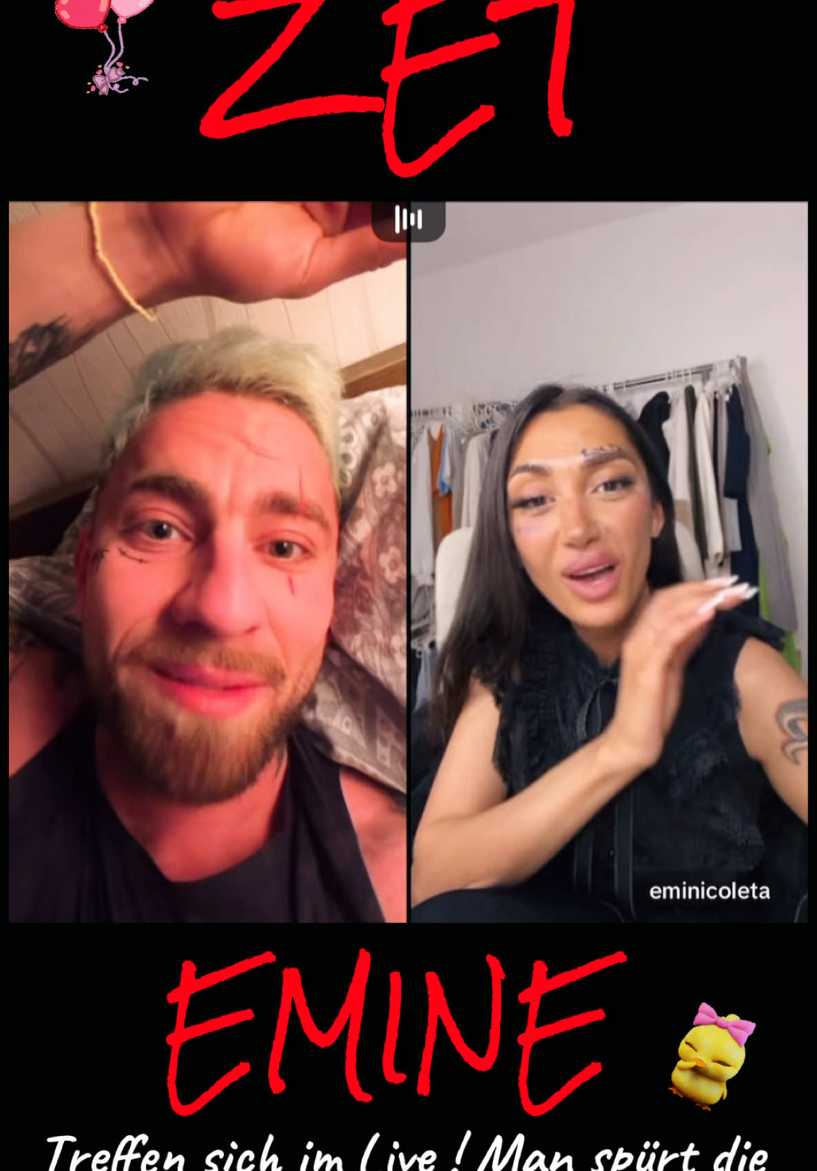 ZET und EMINE ! ❤️ Treffen sich seit Nico Robins  Flucht aus Heilbronn zum ersten Mal wieder im Live und man spürt sofort die VIBES …❤️😍🥰💪🏽🎥🚀 #foryoupage #eminicoleta #emine #mois #zois #zetmarley #zet #zelimkhan #zetmontana #lovestory #fy #fyp #viralttclip #drittechance #jetztlive @eminicoleta 