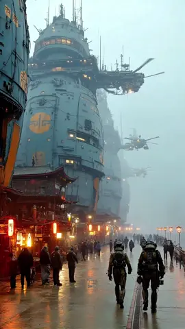 Cityscape #scifi #fantasy #futuristic #cyberpunk #robot #strange #weirdcore #dreamcore #aigenerated 