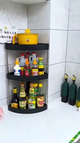 Rak sudut dapur untuk penyimpanan bumbu dapur. #raksudutbumbu #rakbumbu #rakbumbudapur #rakbumbuserbaguna #raksudut 
