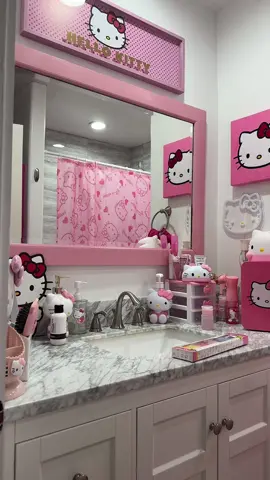 Cleaning/restocking video coming soon 🙂 #hellokitty #hellokittygirl #hellokittybathroom #pinkbathroom 