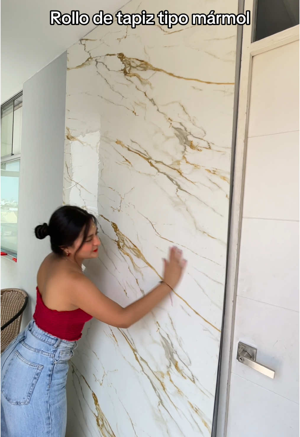 Remodela en cuestión de minutos 🥰 #fyp #foryoupage #deco #marmol #tapiz 