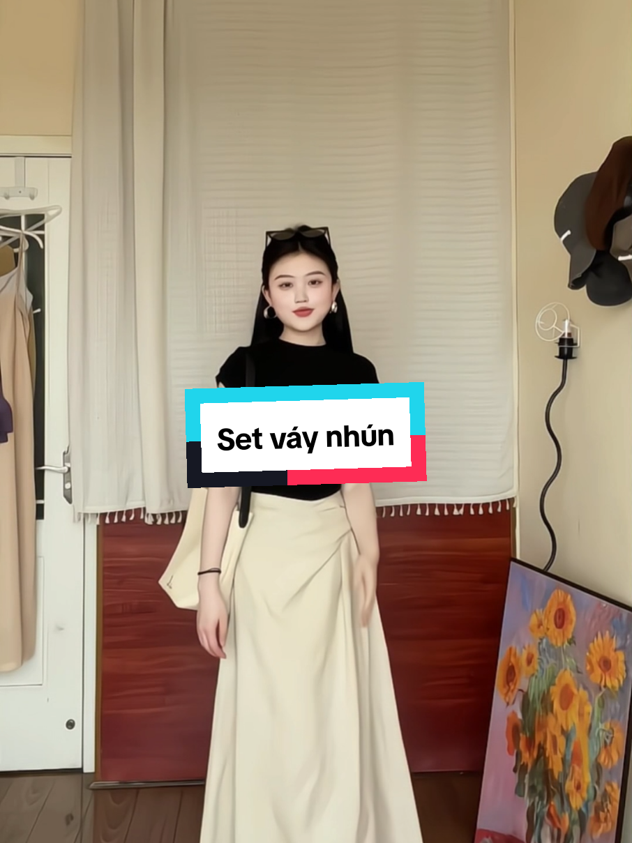 Tin tui đi, set này nó xinh mà nó thanh lịch #shoppingwithquyen #mặcđẹpcùngQuyên #setvay #setvaydai #setvaydangdai ##outfitdilam #vaynhun 
