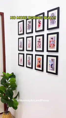 No more boring wall na!! #pictureframe #photoframe #homedesign #homedecor #walldecor #DIY 