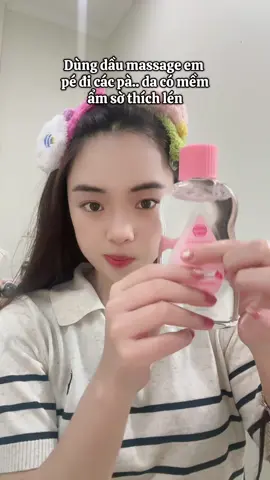 Bà nào da sần sần dùng em dầu này nha #daumassage #daumassagebody #johnsonsbaby #daubodyoil #bodyoil 