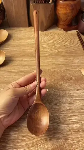 1Pcs Long Spoon Wooden Korean #tiktok #shopping #tiktokshopping 