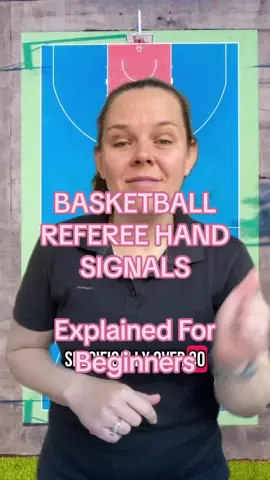 🥴 “what did I do wrong??” Let me help ⤵️ As a beginner sometimes you’ll break the rules without realising it. And the referee’s hand signals can feel like a total enigma. Let’s cover off some of the most common FIBA hand signals you’ll see from a basketball referee. Firstly, they’ll signal to the time keeper to stop the game clock- they’ll signal with a fist ✊ if it’s for a foul call, or a palm for another reason ✋ Then they will proceed with their next signal indicating why they stopped the clock. Some common violation signals are: - travel (illegal movement with the ball) - double dribble (stopping and restarting a dribble) - carry (hand moving to the underside of the ball) - jump ball/held ball (dead ball according to jump ball) - return to backcourt (illegal crossing of centre line) - kick ball (illegal deliberate contact of ball with foot) - foul on the act of shooting (points depending on where shot was attempted) If you want a detailed explanation of any of these rules you can find them under the ‘rules’ highlight on my page. Lastly, this is a guide for PLAYERS to understand the basic referee hand signals. I am not an official and this video is not intended for officials in training. Over 30 and want to learn more basketball basics? Tap FOLLOW. I’m Rach, an exercise scientist helping over 30s learn basketball to be able to play for fun and fitness 🧡🏀⛹️‍♀️ #Playbasketball #learnbasketball #basketballforbeginners #beginnerbasketball #basketballbasics #basketballfundamentals #adultbasketball #gettinginshape #fitover30 #fitover40 #fitover50 #basketballfitness #basketballrules #fibabasketball #fiba #rulesofbasketball 