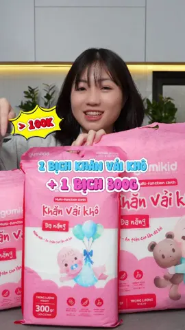 Thời tới, bố mẹ săn liền tay cho bé yêu khăn vải khô GumiKid nha #gumi #sale #xuhuong #mevabe 