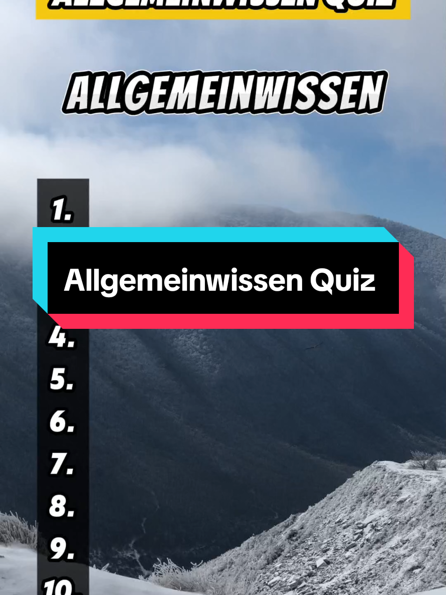 Allgemeinwissen Quiz #quiz #rätselchallenge #allgemeinwissen #LearnOnTikTok 