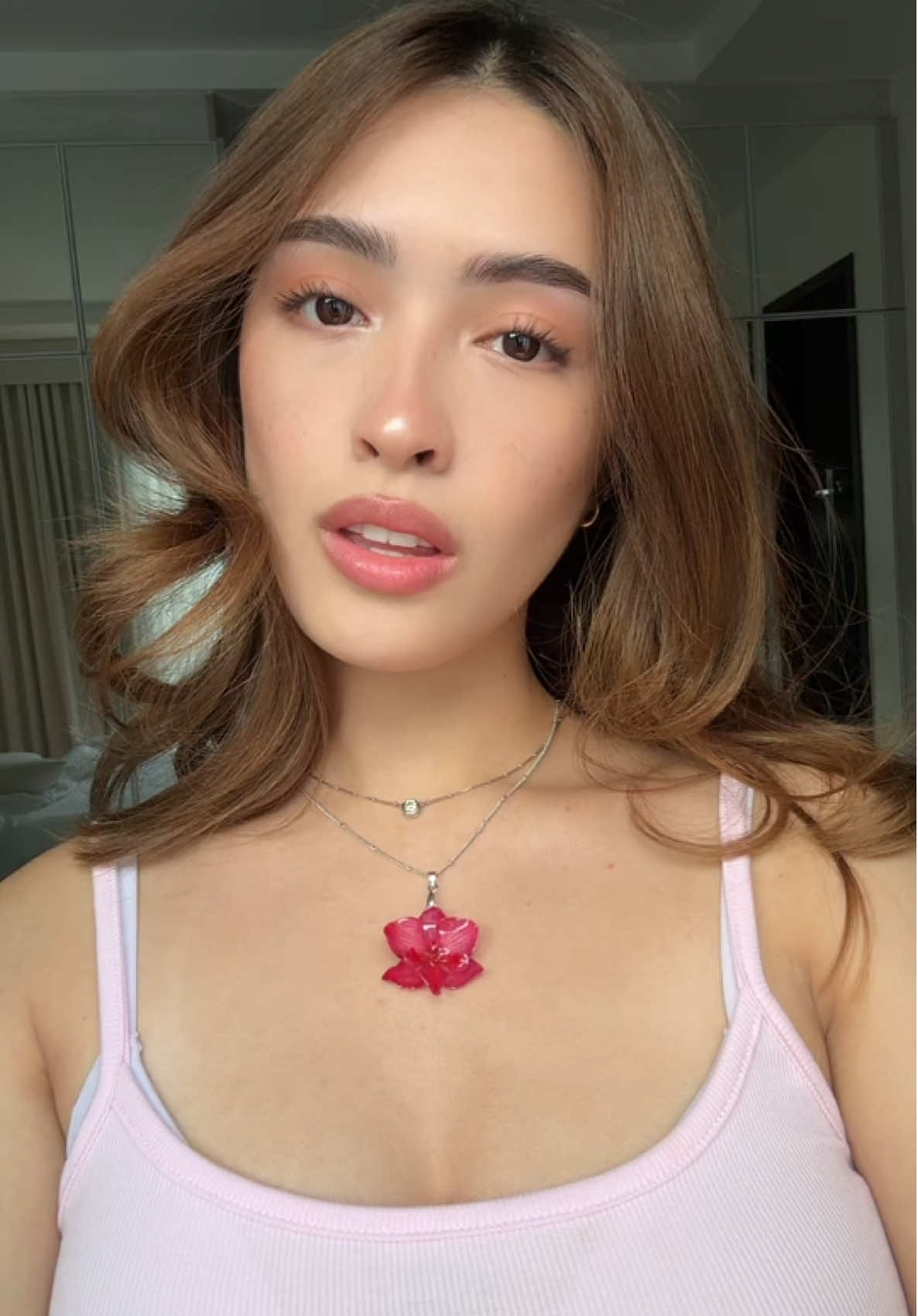 got this flower necklace from SG 🌺 #fyp 