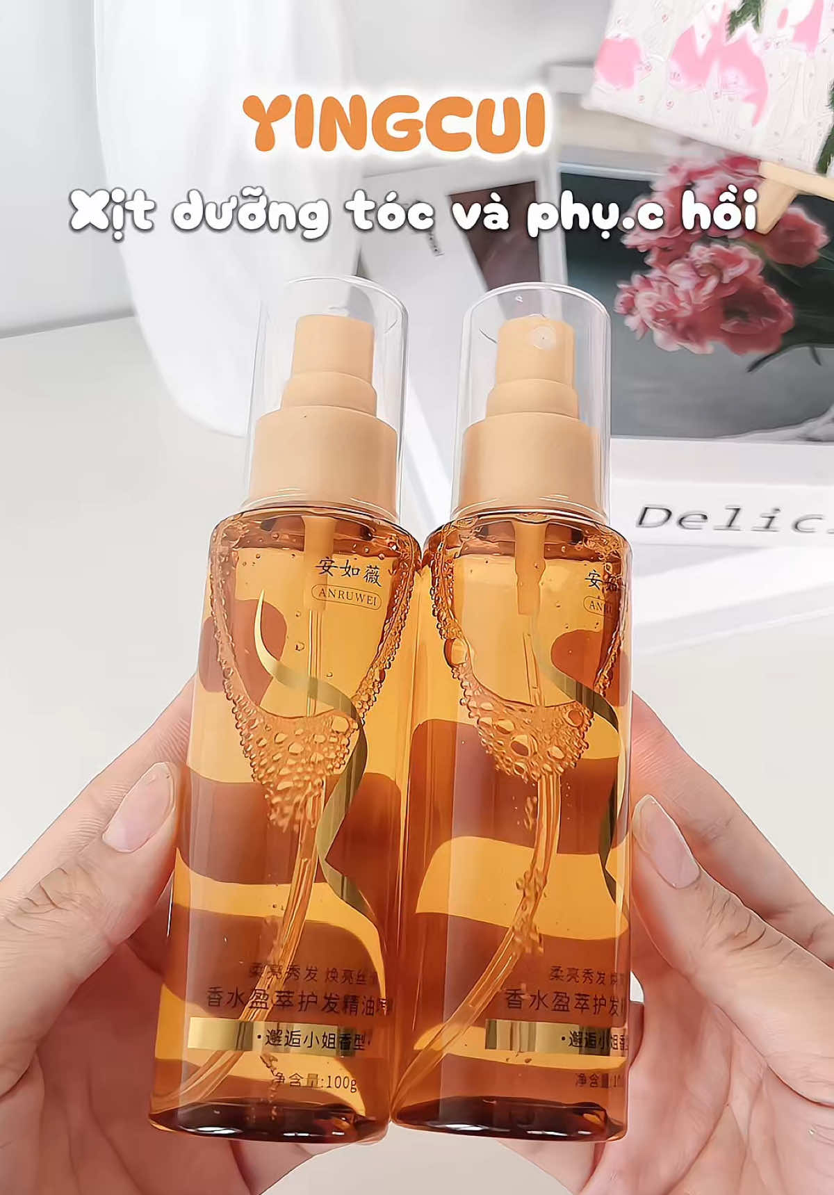 Xịt dưỡng tóc và phụ.c hồi YINGCUI sài êm nè #review #unboxing #duongtoc #duongtoctainha #duongtocyingcui #yingcui  