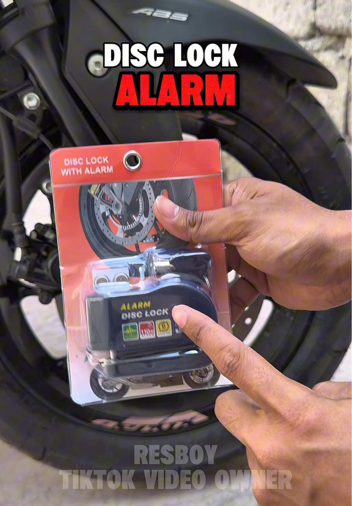 Disc break lock  #discbreaklock #disclockalarm #disclockformotorcycle 