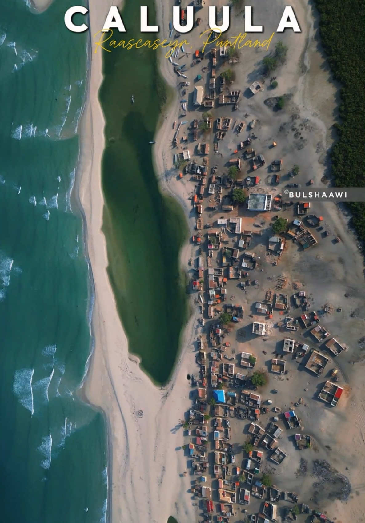 Kaalay Ila dalxiis 🏝️🌊 Halkan waa degmada qadiimiga ah ee Bander Muusa hadana loo yaqaano Caluula ee Gobalka Raascaseyr, Puntland ❤️ #bulshaawi #caluula #Puntland #Raascaseyr #somalia #realbulshaawi #Puntlander 
