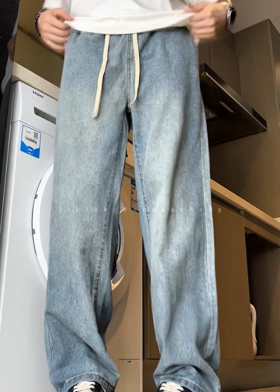 Quần jean ống suông nam nữ #viral #xuhuongtiktok #quần #quanjeannam #changchang #quanongsuong #saleluongve #fypシ 