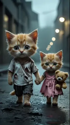 قصه## القط الفقير واخته الصغيرة ##😢😢 قصه جميله## للاطفال علي## عالم القطط اللطيفه تابعونا ليص##لكم كل جديد ###