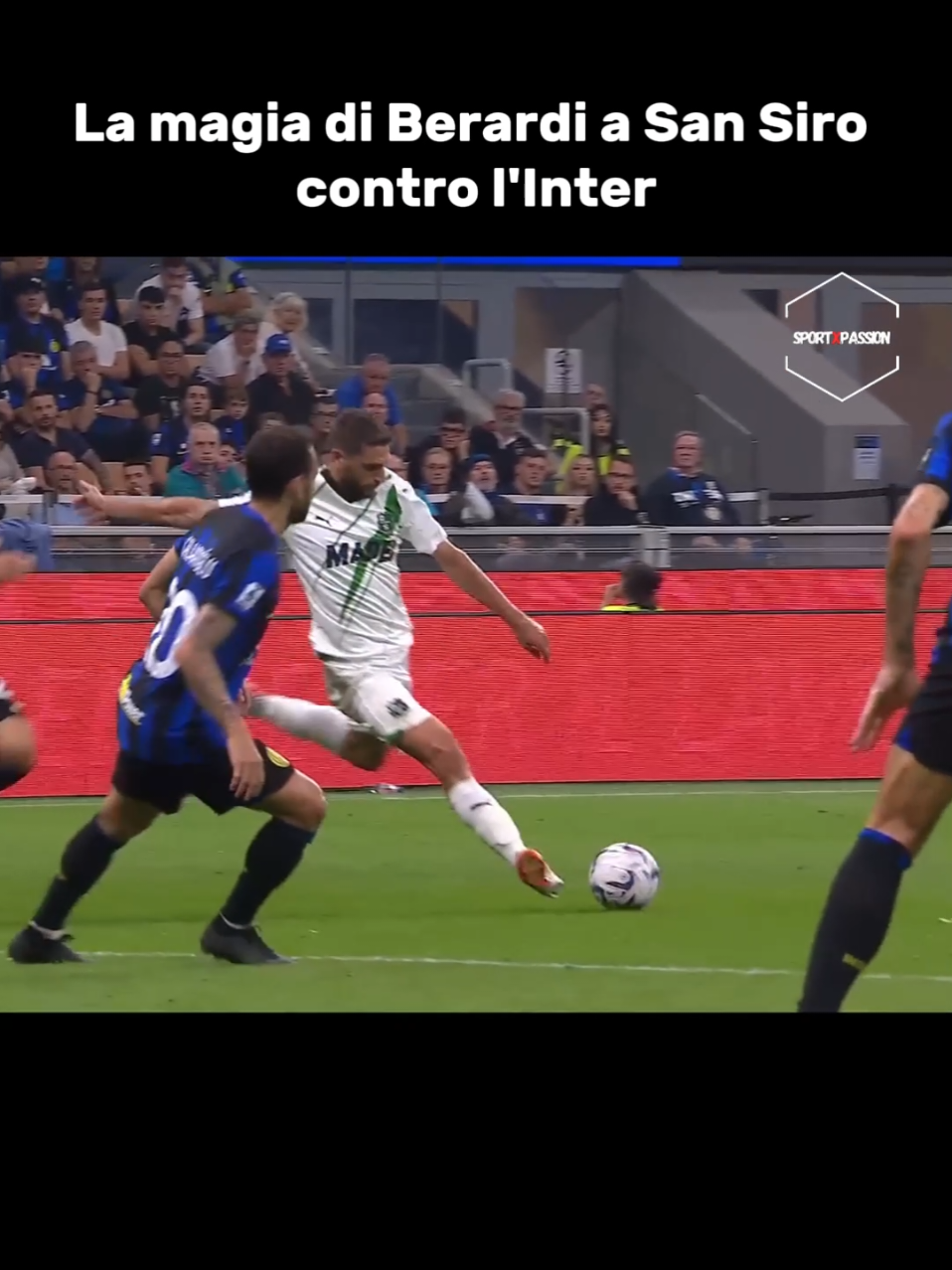 Gol Berardi vs Inter San Siro 2023 #berardi #sassuolo #seriea #testoni #virale 