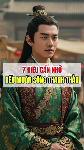 Muốn sống thanh thản đừng quên 7 điều sau #baihocthanhcong #baihoccuocsong #caonhanchiday