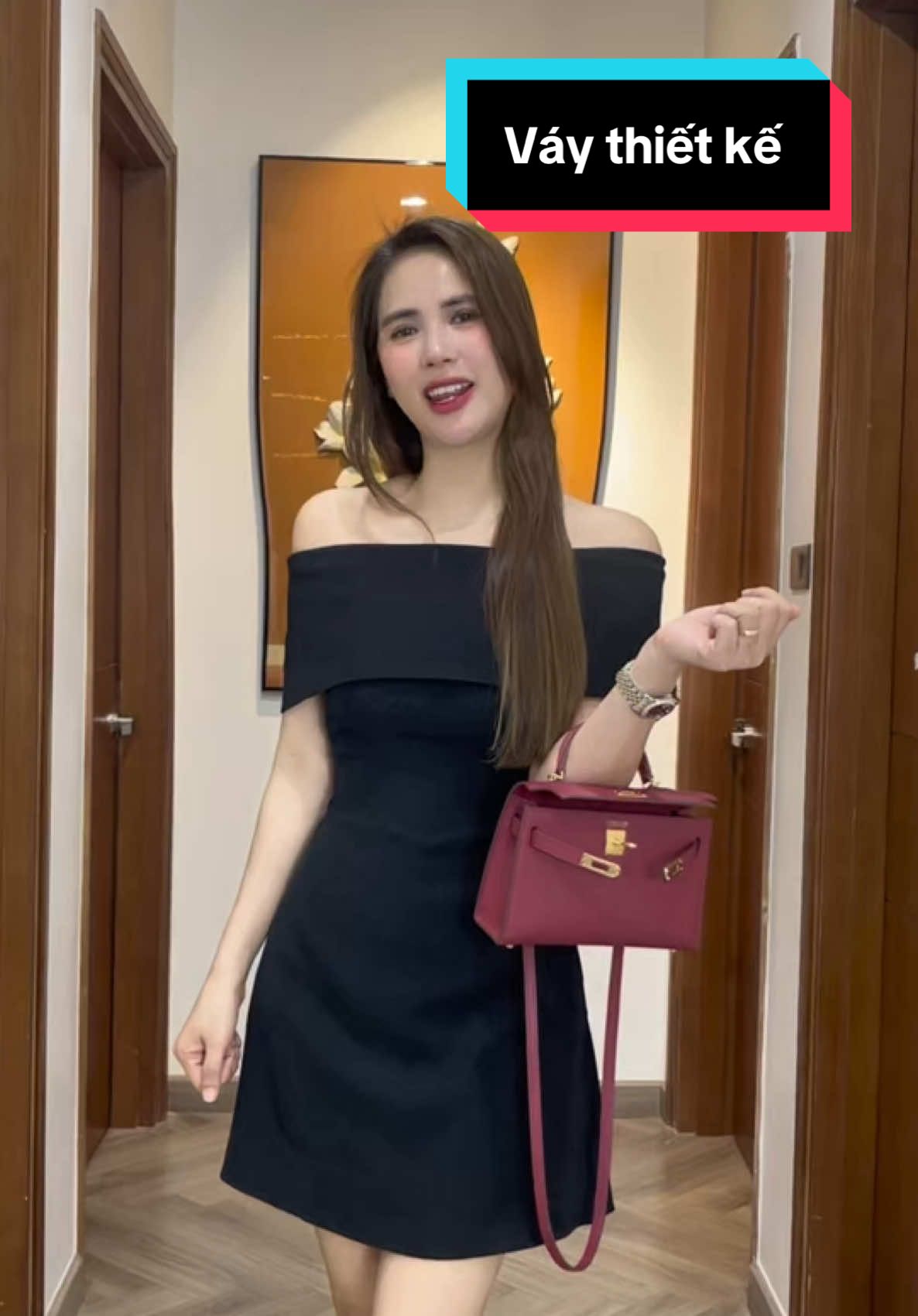 Váy thiết kế xinh 185k mặc hack dáng hack eo #vaythietke #vaycaocap #xuhuongtiktok 