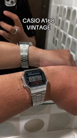 A watch that fits any outfit #casio #casiovintage #casiowatch #casioa168 